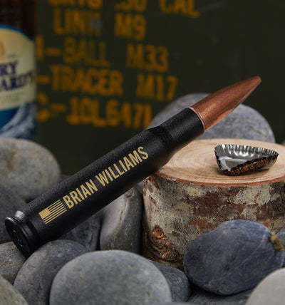 Freedom 50 Cal Personalized Bullet Bottle Opener